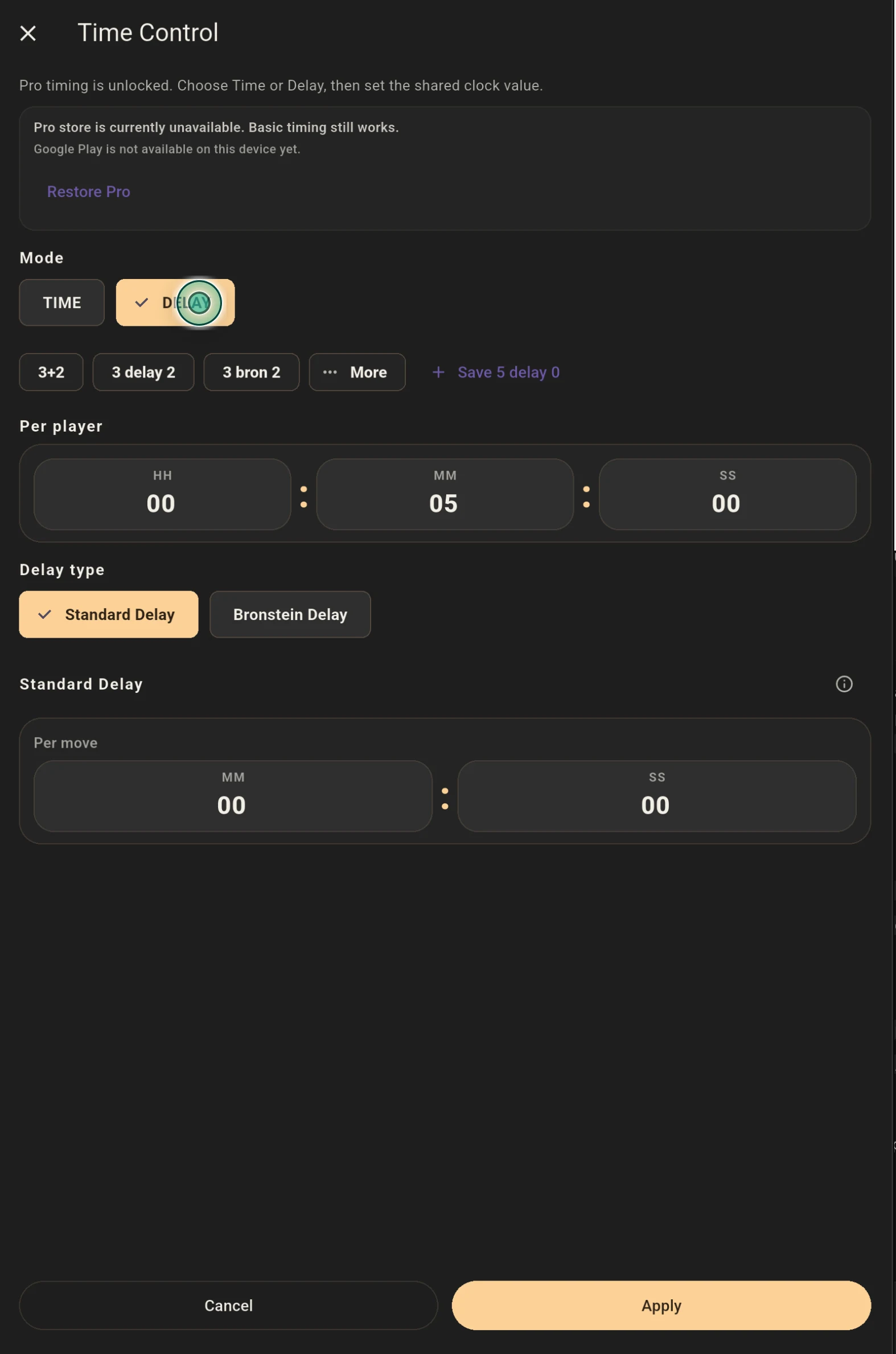 Darrilla Chess Clock screenshot
